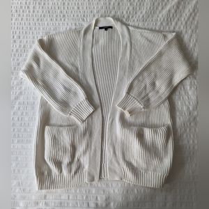 QUINCE Ivory Organic Cotton Cardigan